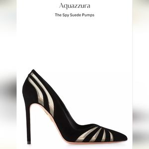 Aquazzura The Spy suede 105 Pumps